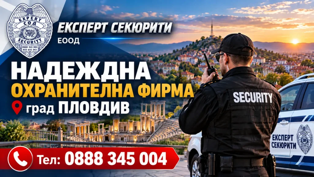 Надеждна охранителна фирма в Пловдив | expertsecurity.bg